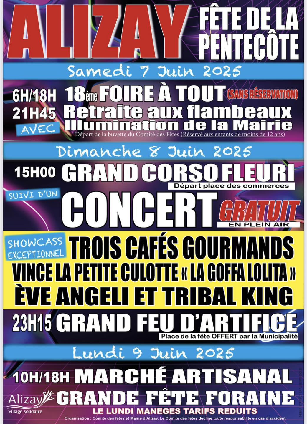 Fête de la Pentecôte, Alizay, du 7 au 9 Juin 2025 !