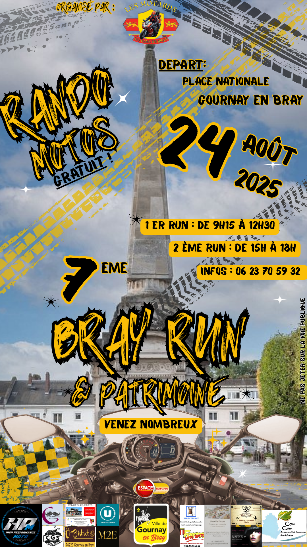 7ème Bray Run & Patrimoine, Dimanche 24 Aout, à Gournay-en-Bray, avec Espace !
