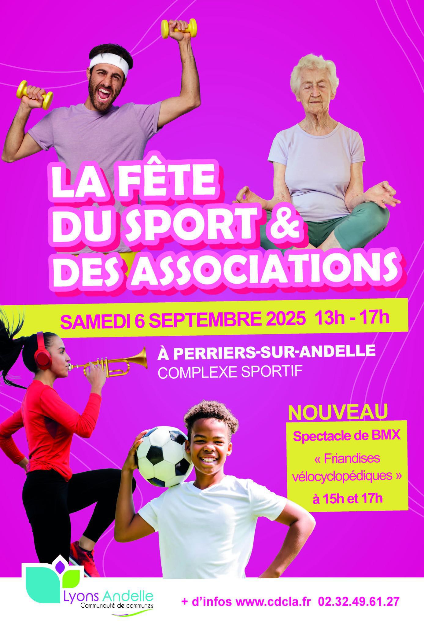 Fête du sport et des associations, à Perriers-sur-Andelle, Samedi 6 Septembre, avec Espace !