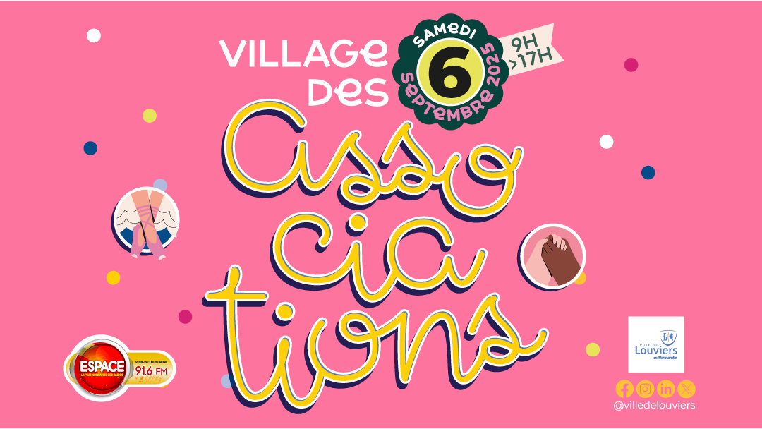 Village des associations à Louviers, Samedi 6 Septembre avec Espace !