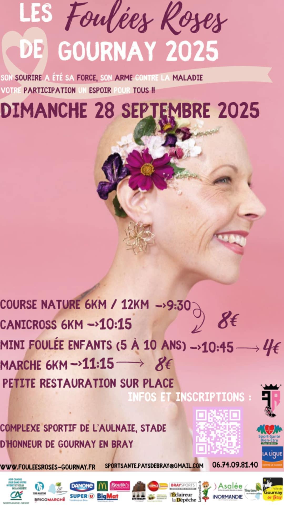Les Foulées Roses de Gournay, Dimanche 28 Septembre, à Gournay-en-Bray, avec Espace !