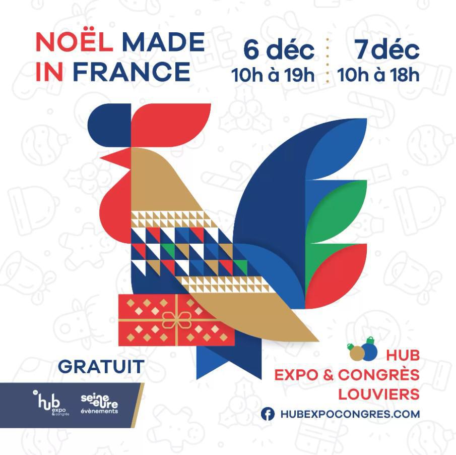 Noël Made in France, les 6 & 7 Déc. au Hub Expo & Congrès à Louviers, avec Espace !