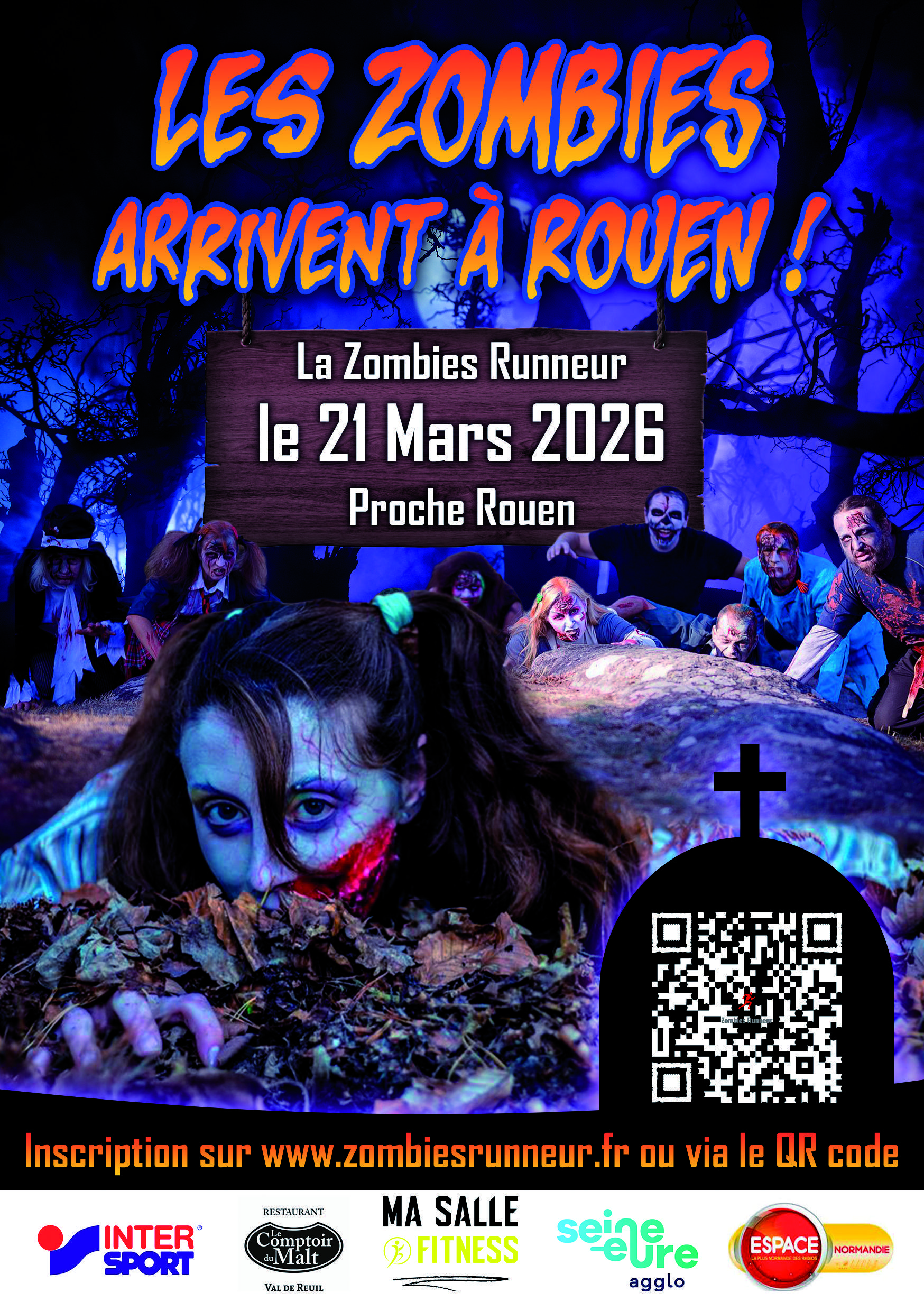 Zombie Run, à Rouen, le 21 Mars 2026, avec Espace !