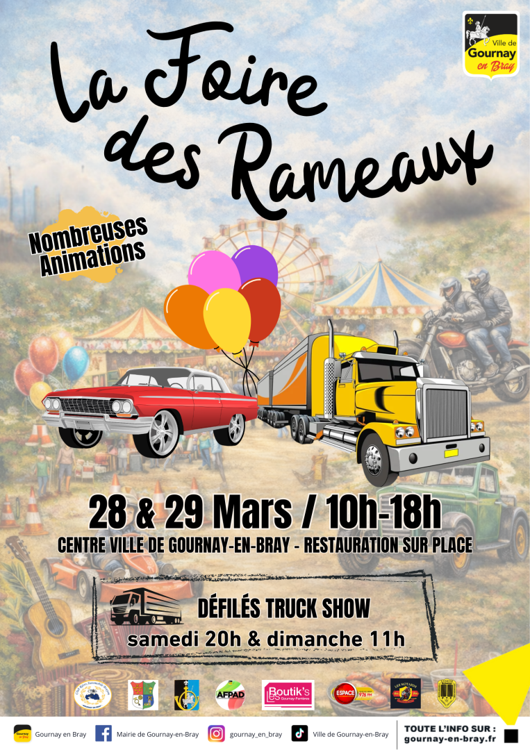 Foire des Rameaux 2026, Samedi 28 & Dimanche 29 Mars, avec Espace !