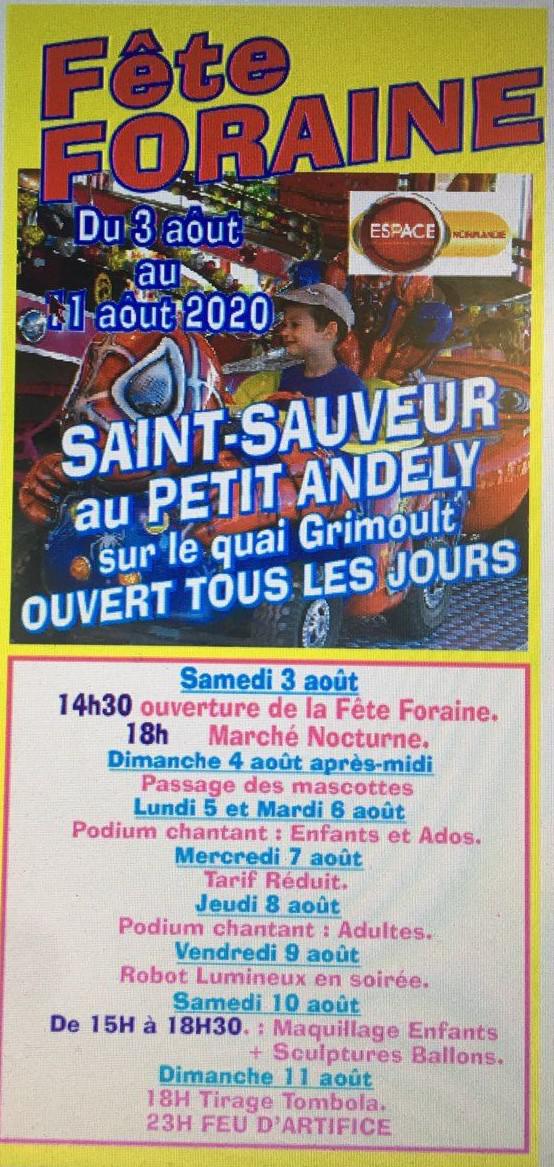 St Sauveur du 3 au 11 Août au Petit Andelys avec Espace !