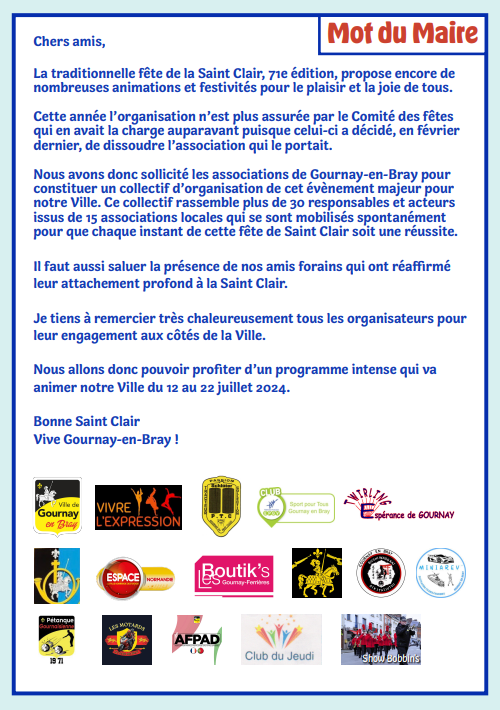 71ème Saint Clair à Gournay-En-Bray, avec Espace !
