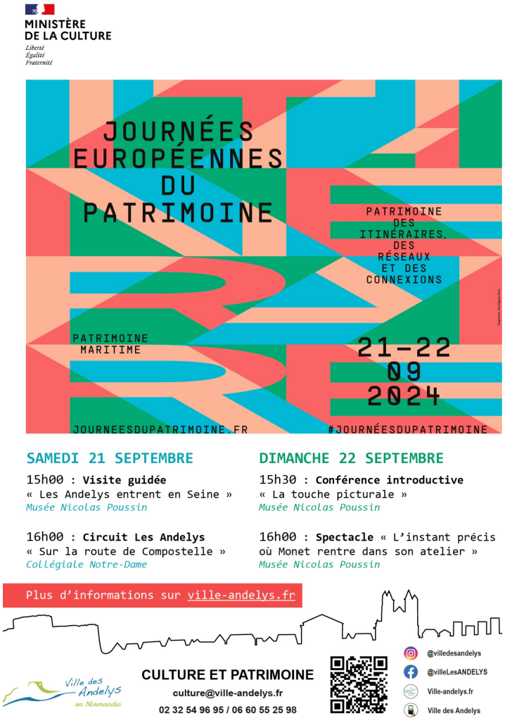 Journées Européennes du Patrimoines, 21 & 22 Septembre, aux Andelys !