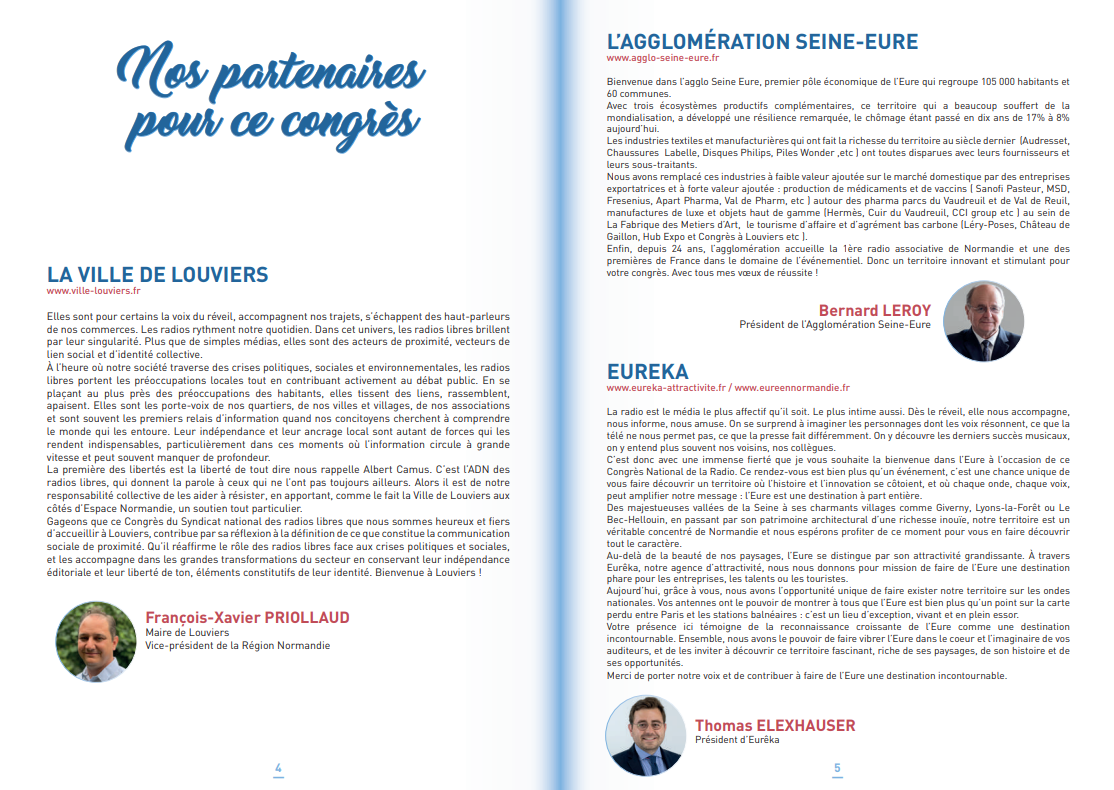 PROGRAMME SNRL - 03Programme Congrès SNRL - Partenaires