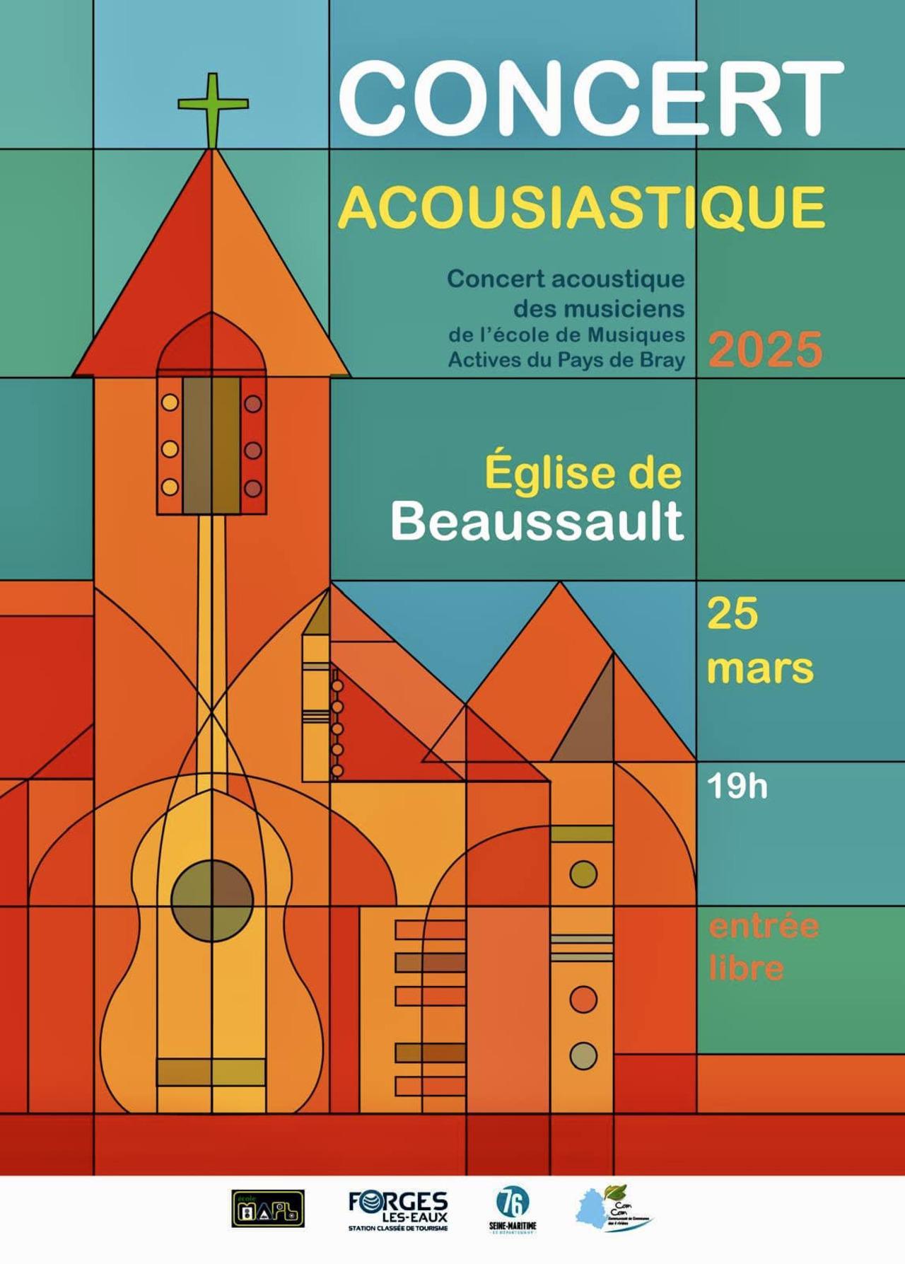 Concert acoustique de la MAPB, le 25 Mars à Beaussault !