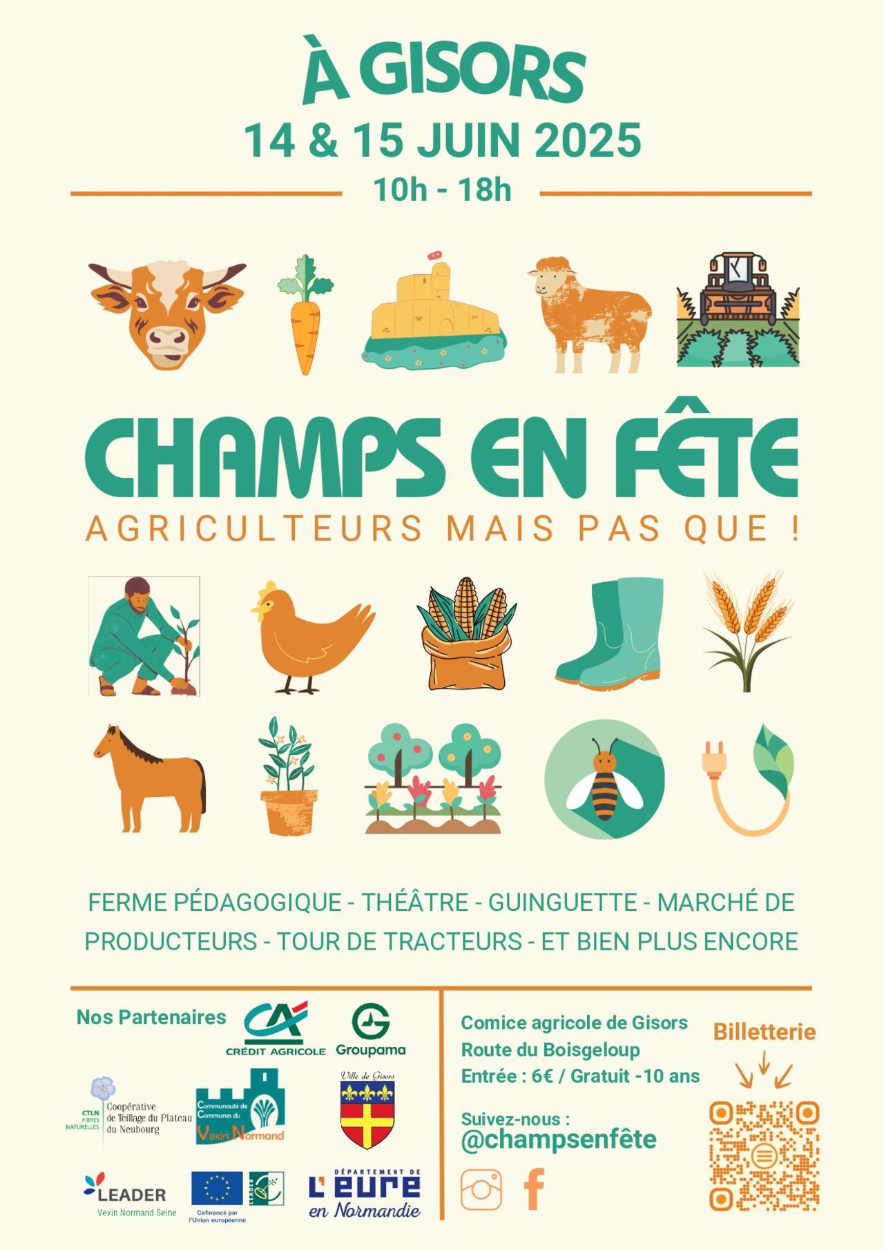 Champs en Fête, Comice Agricole de Gisors, les 14 & 15 Juin !
