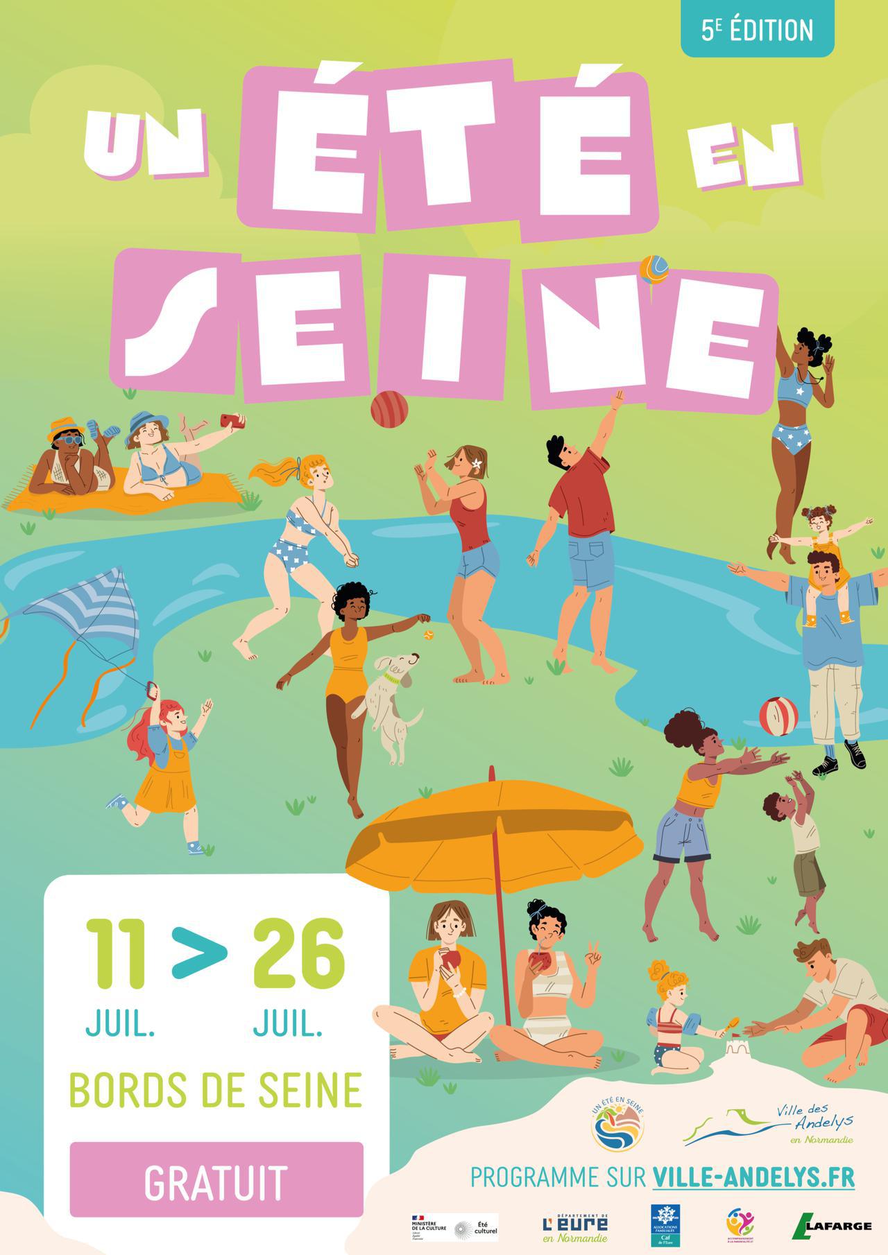 Un été en Seine, aux Andelys, animations du 11 au 26 Juillet, avec Espace !