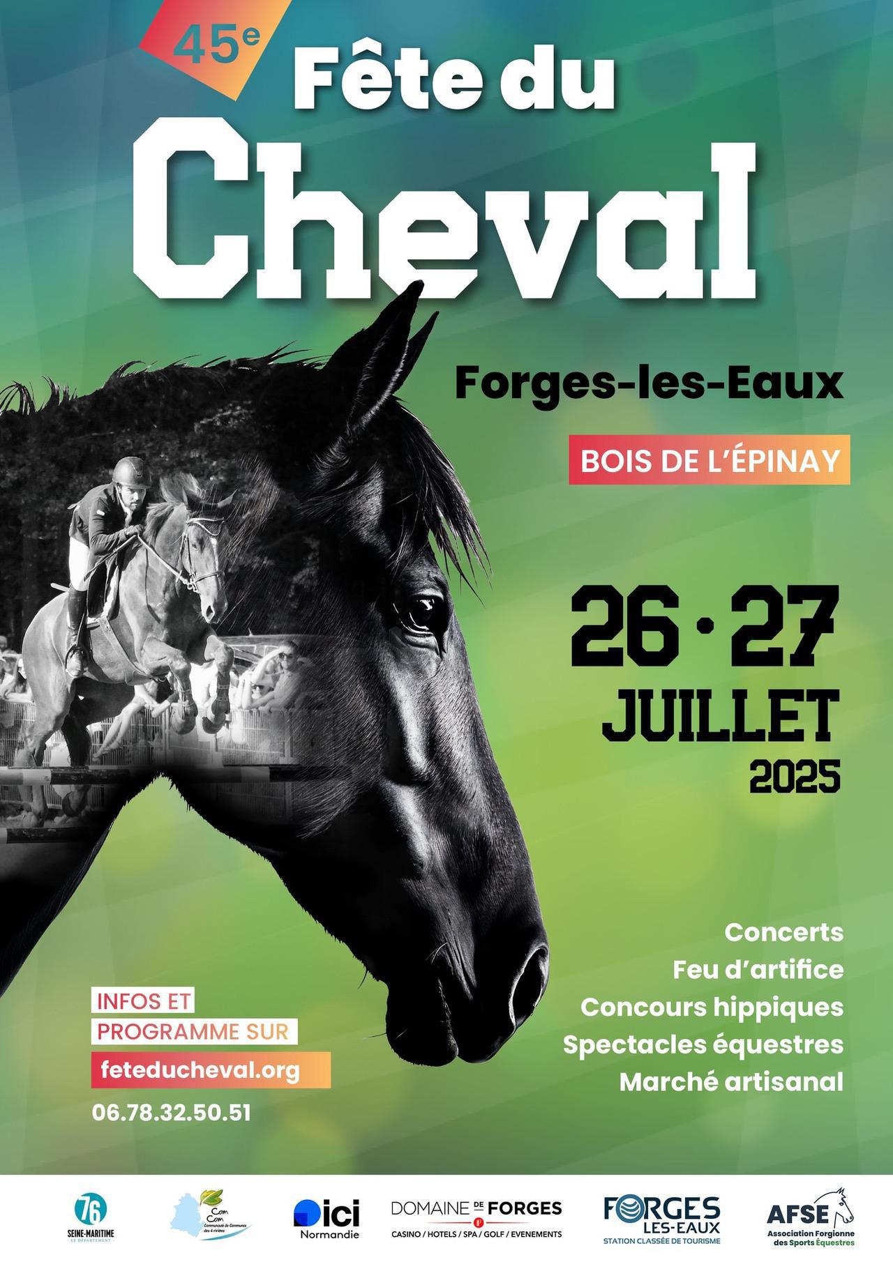Fête du Cheval, à Forges-les-Eaux, les 26 & 27 Juillet !