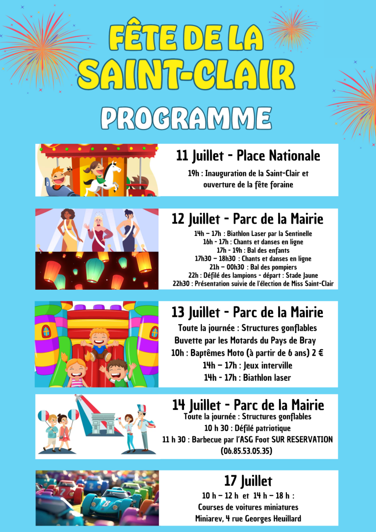 Fête de la Saint Clair, à Gournay-en-Bray, avec Espace !