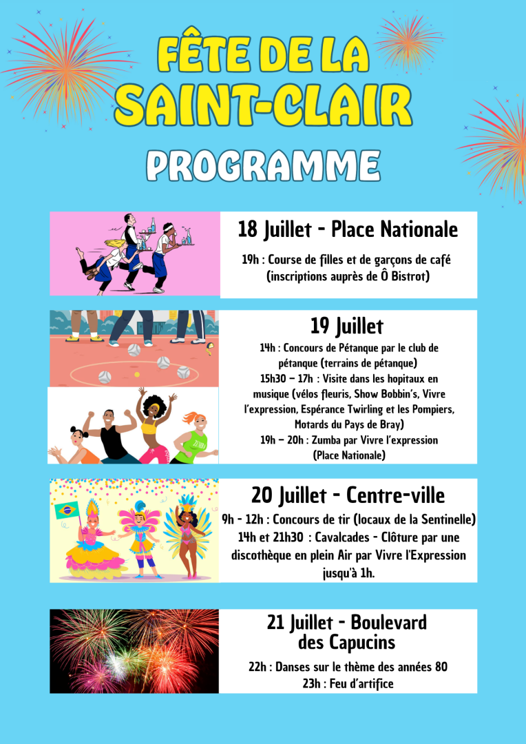 Fête de la Saint Clair, à Gournay-en-Bray, avec Espace !