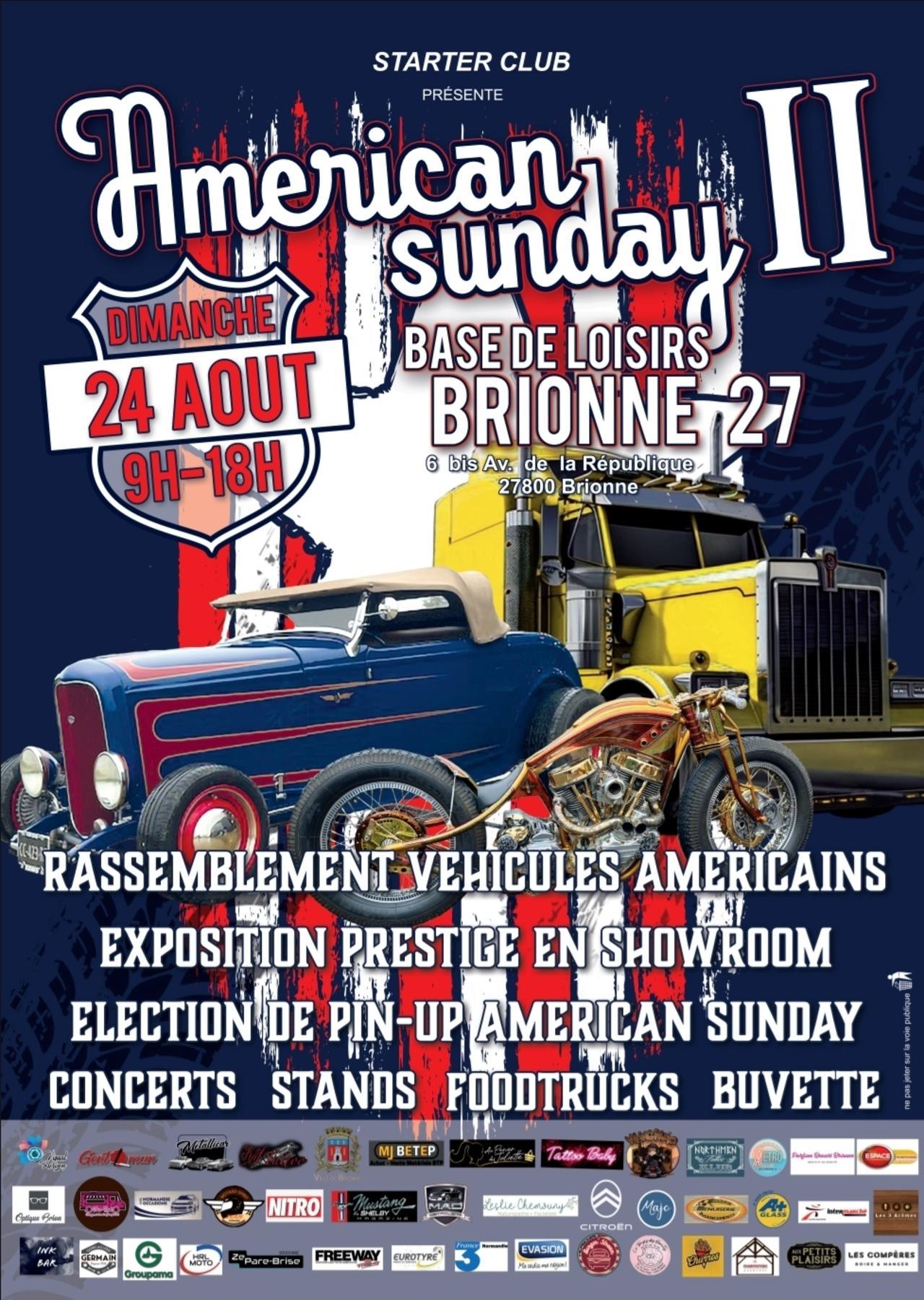 American Sunday 2, à Brionne, Dimanche 24 Août, avec Espace !