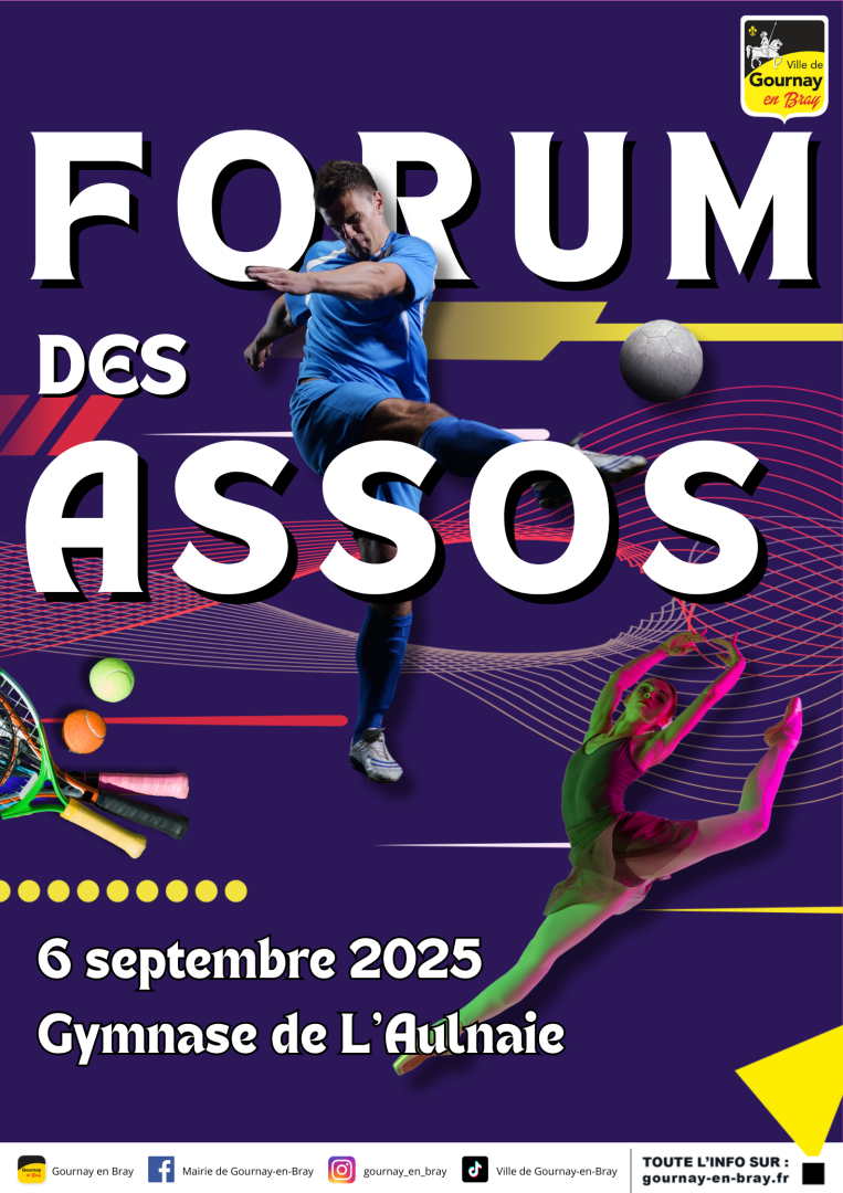 Forum des Assos, le 6 Septembre, à Gournay-en-Bray !