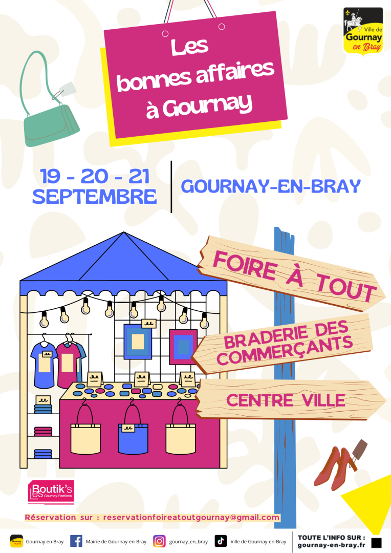 Les bonnes affaires à Gournay, du 19 au 21 Septembre !