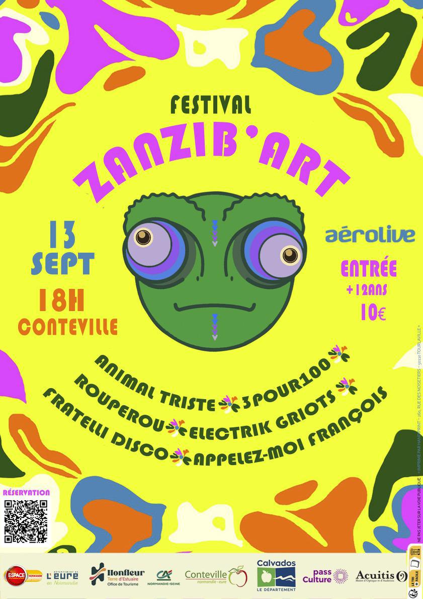Festival Zanzib'Art, à Conteville, Samedi 13 Septembre, avec Espace !