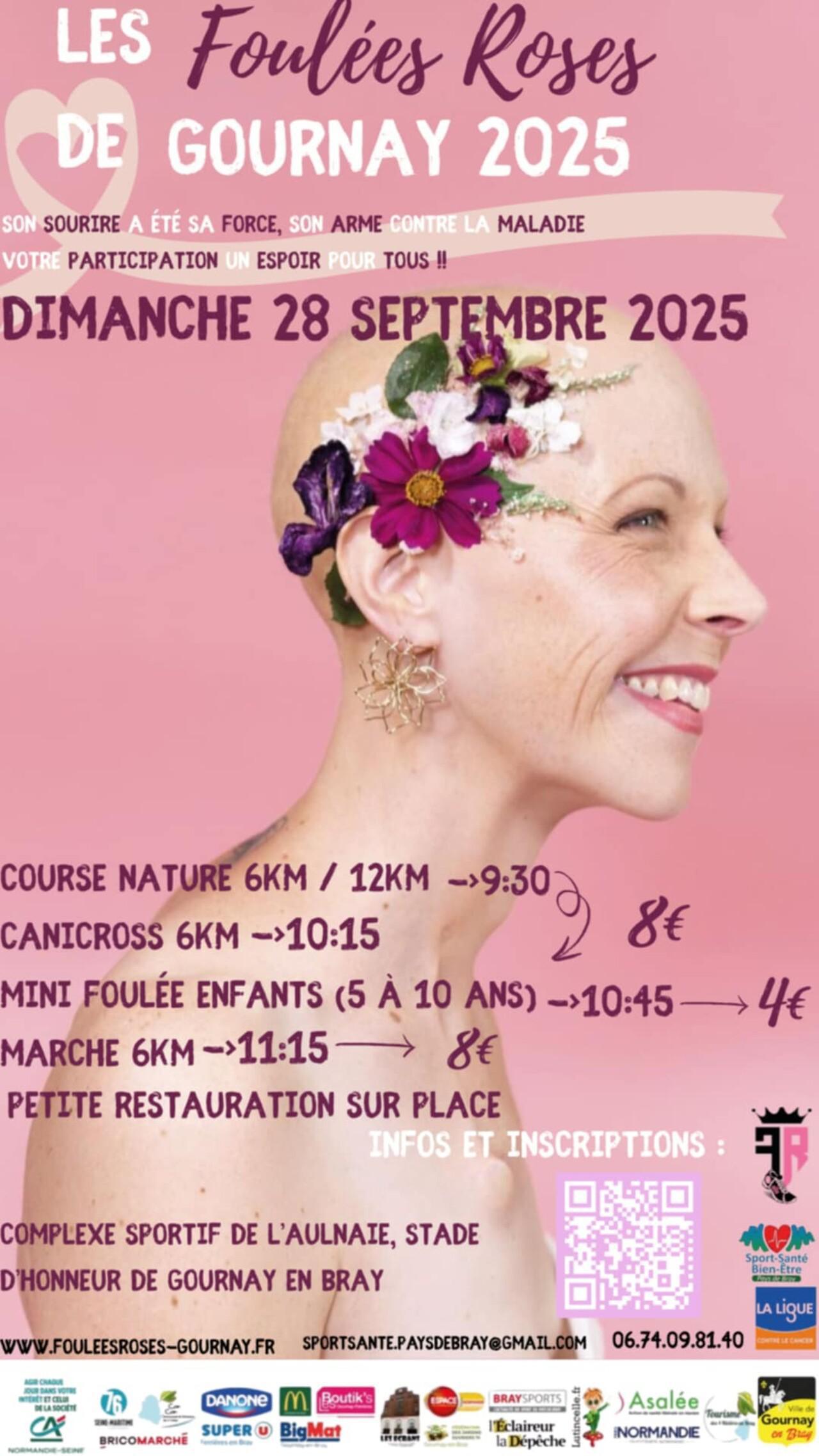 Les Foulées Roses de Gournay, Dimanche 28 Septembre, à Gournay-en-Bray, avec Espace !