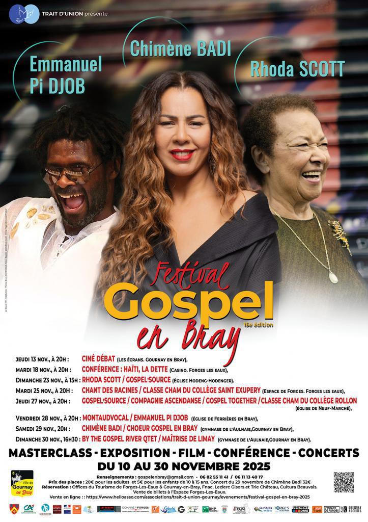 Festival Gospel en Bray, 16ème édition, du 10 au 30 Novembre, avec Espace !