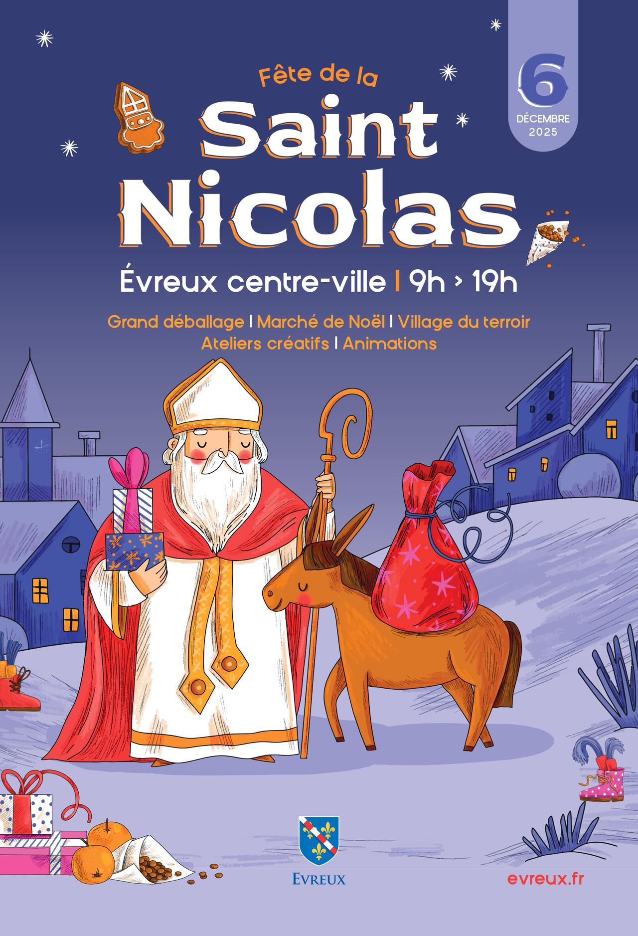 Saint-Nicolas, Samedi 6 Décembre, à Évreux, avec Espace !
