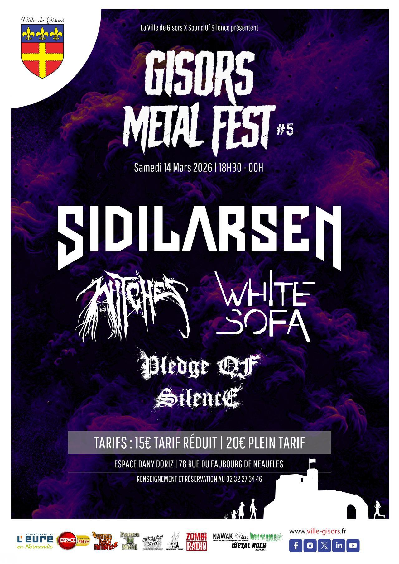 Gisors Metal Fest, 5ème édition, Samedi 14 Mars 2026, avec Espace !