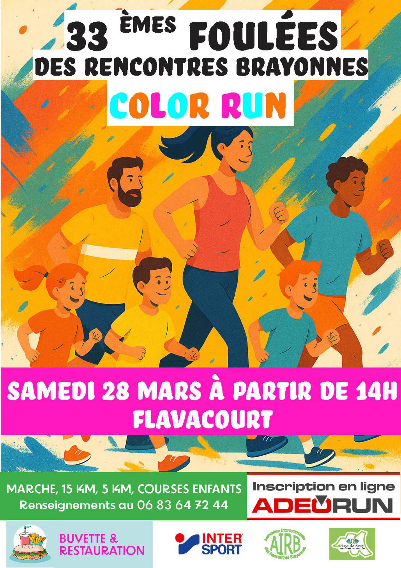Color Run à Flavacourt, Samedi 28 Mars 2026 !