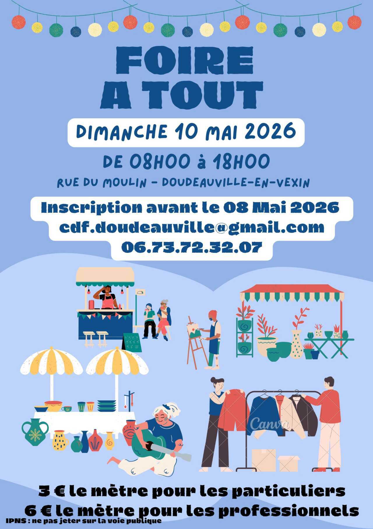 Foire à tout à Doudeauville-en-Vexin, Dimanche 10 Mai 2026 !