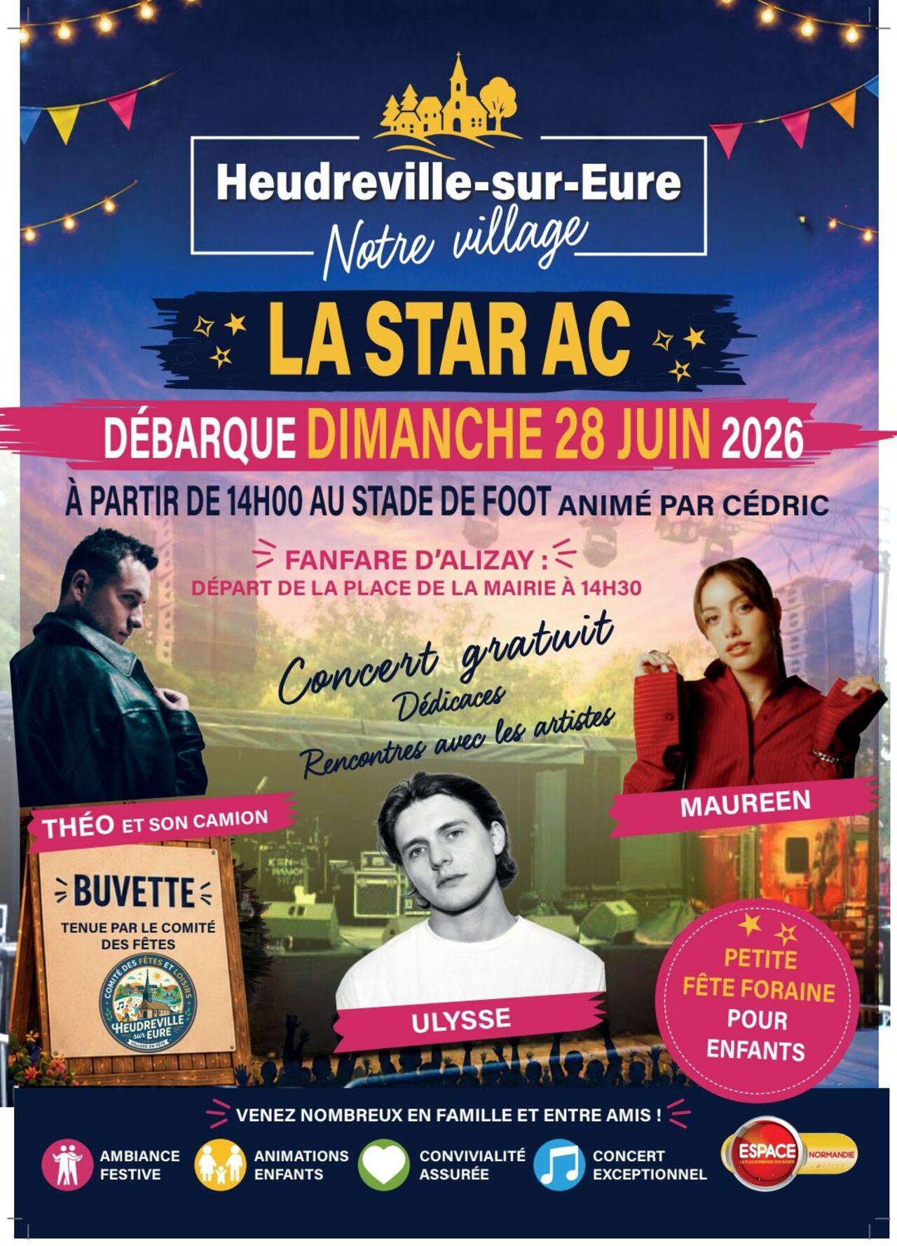 Fête du village Heudreville-sur-Eure, concert exceptionnel, Dimanche 28 Juin 2026, avec Espace !