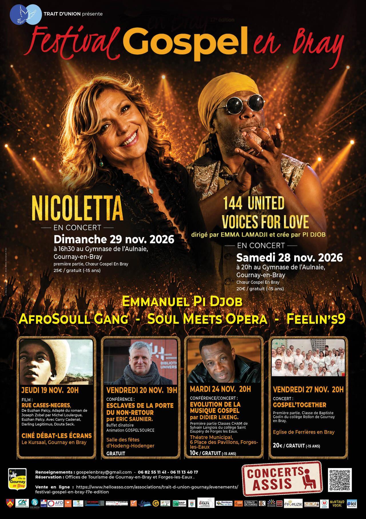 Festival Gospel en Bray avec Trait d'Union, en Novembre dans le Pays de Bray !