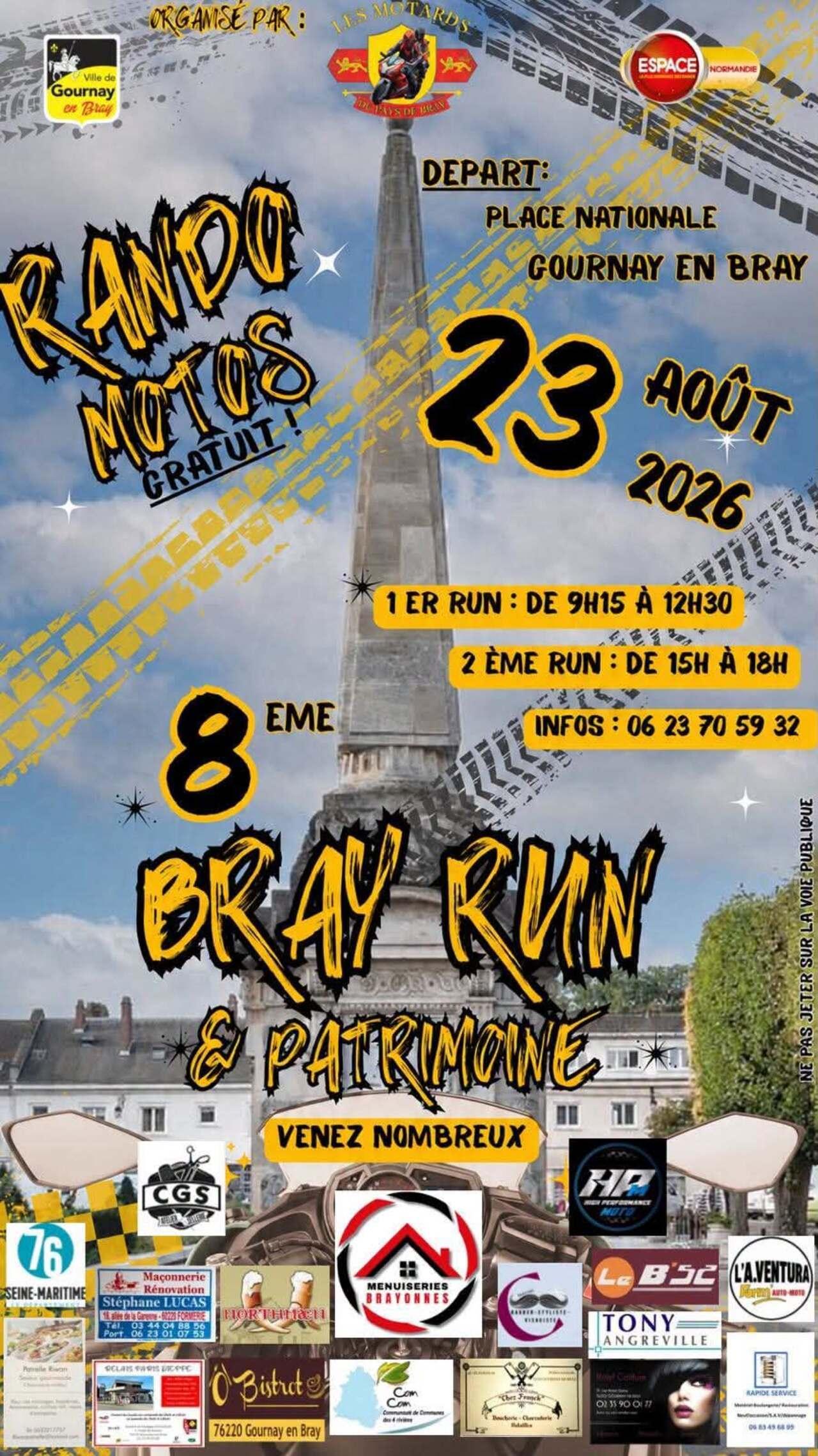 Bray Run 8, Dimanche 23 Août 2026, à Gournay-en-Bray, avec Espace !