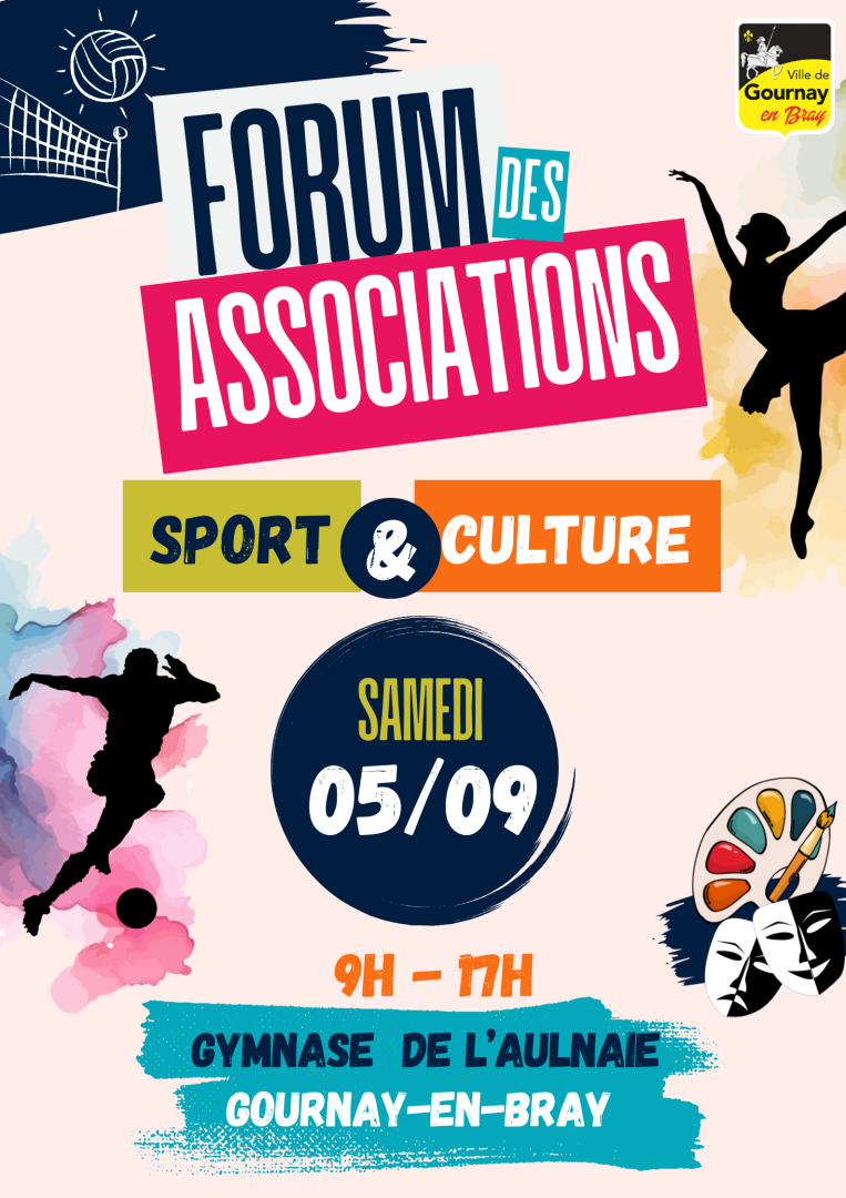 Forum des Asso's à Gournay-en-Bray, Samedi 5 Septembre 2026 !