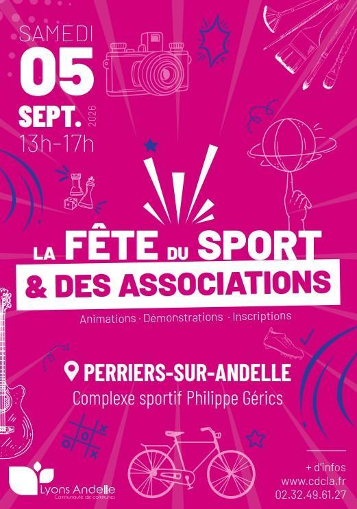 Fête du sport et des associations à Perriers-sur-Andelle, Samedi 5 Septembre 2026, avec Espace !