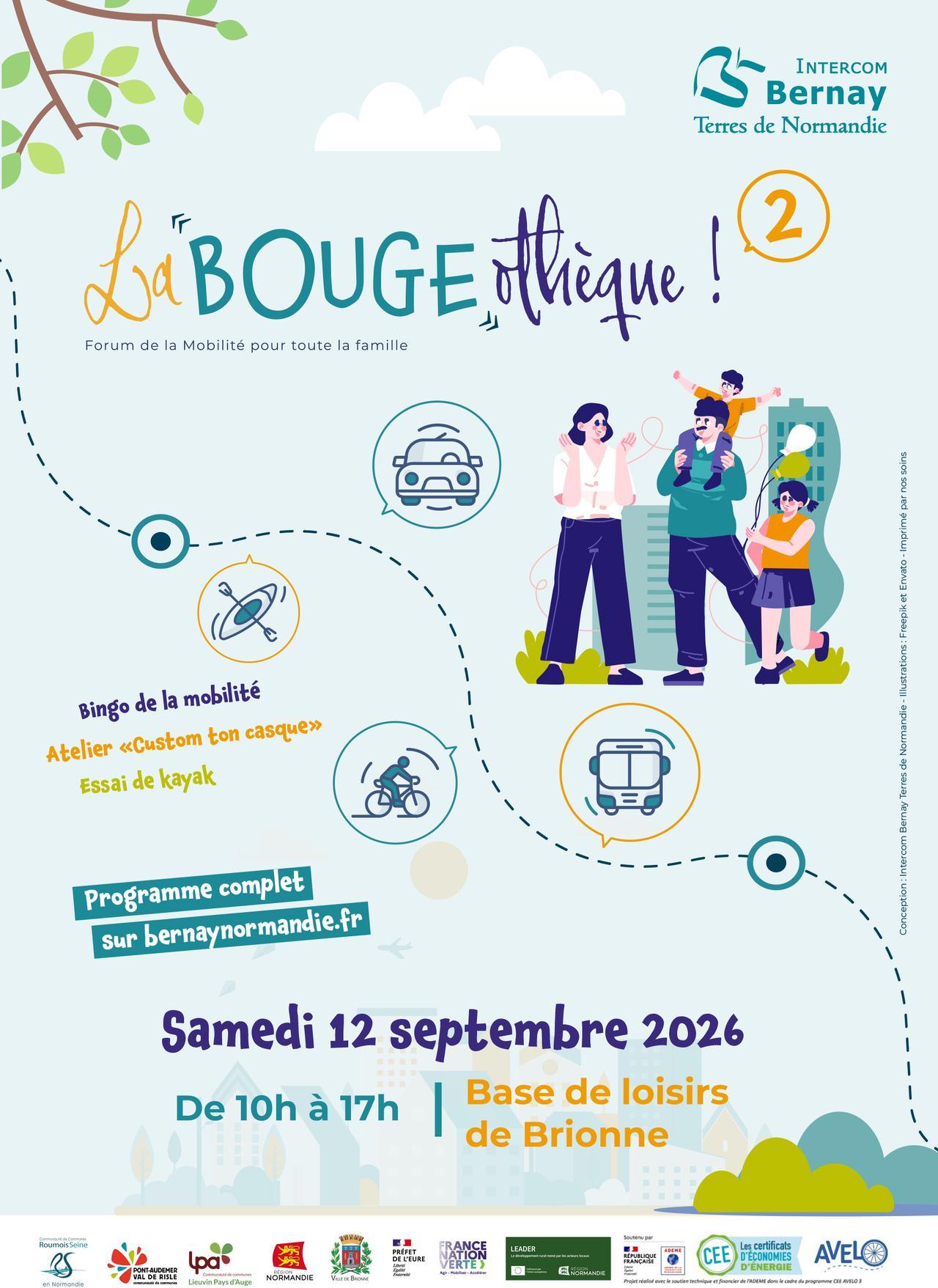 La Bougeothèque 2, Samedi 12 Septembre 2026, Base de loisirs de Brionne !