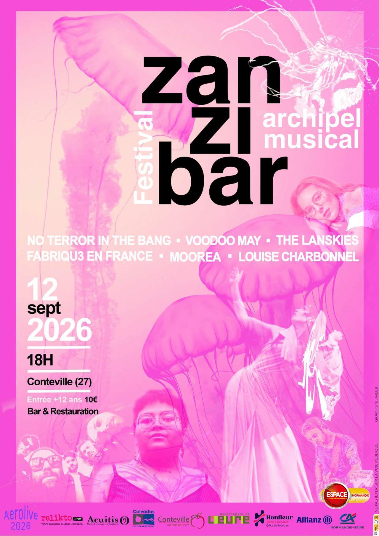 Festival Zanzibar, à Conteville, Samedi 12 Septembre 2026 !