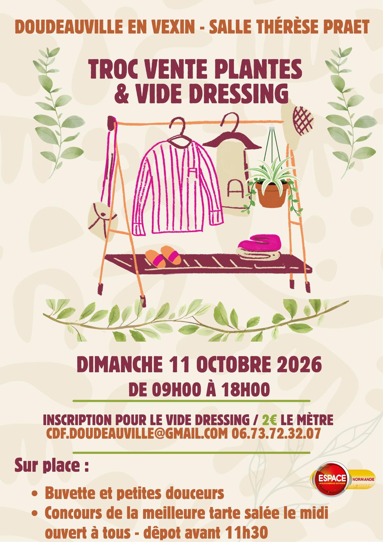 Troc Vente de Plantes & Vide Dressing à Doudeauville-en-Vexin, Dimanche 11 Octobre 2026, avec Espace !