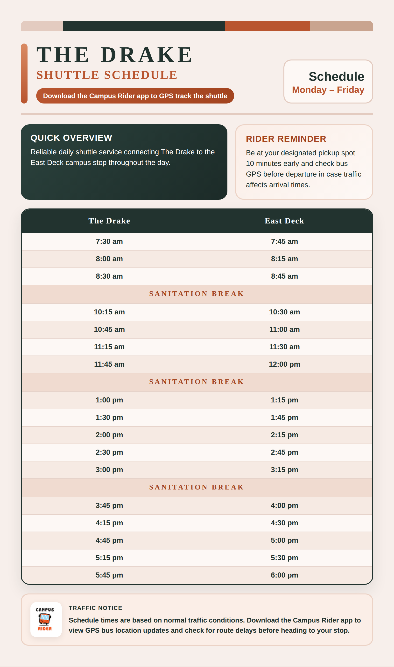 The-Drake-Shuttle-Schedule