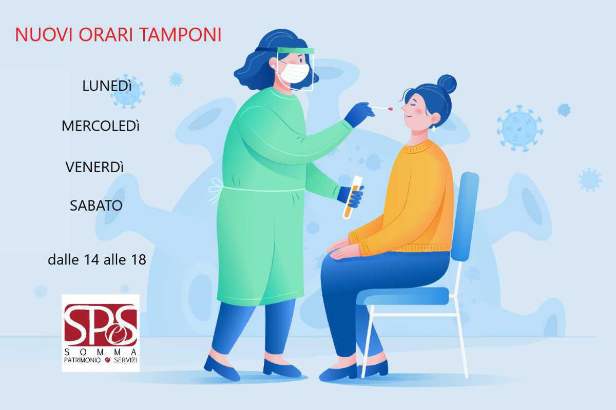 Nuovi orari servizio tamponi
