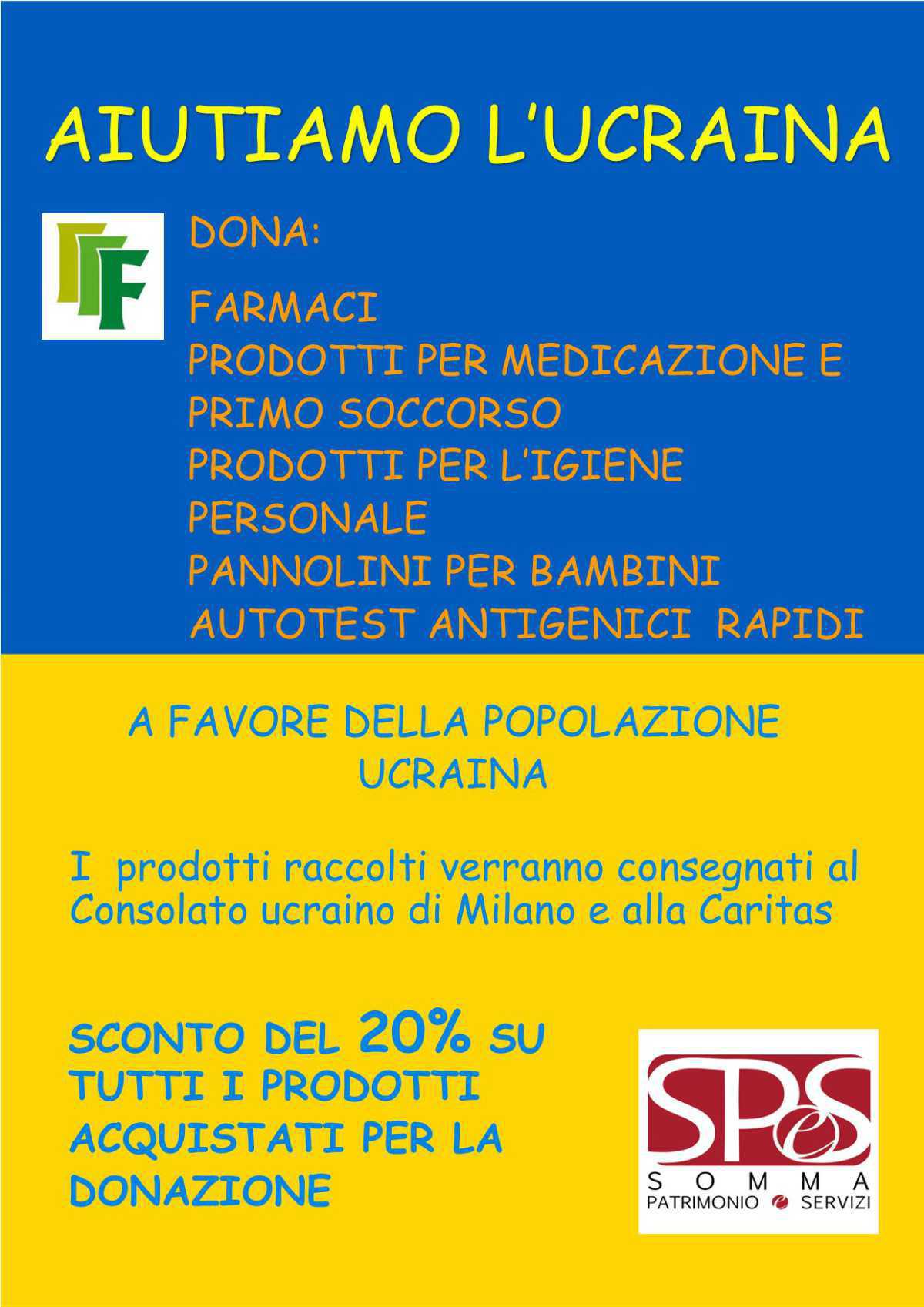 Raccolta farmaci per l'Ucraina Raccolta farmaci per l'Ucraina