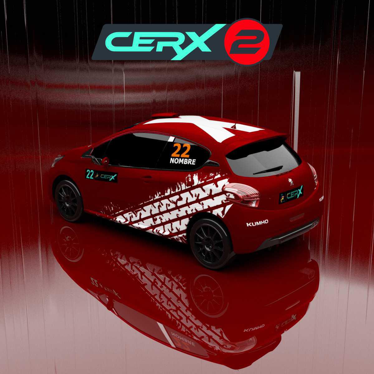 La categoría CERX2 estará protagonizada por los Peugeot 208 R2 y tendrá dos pilotos por coche