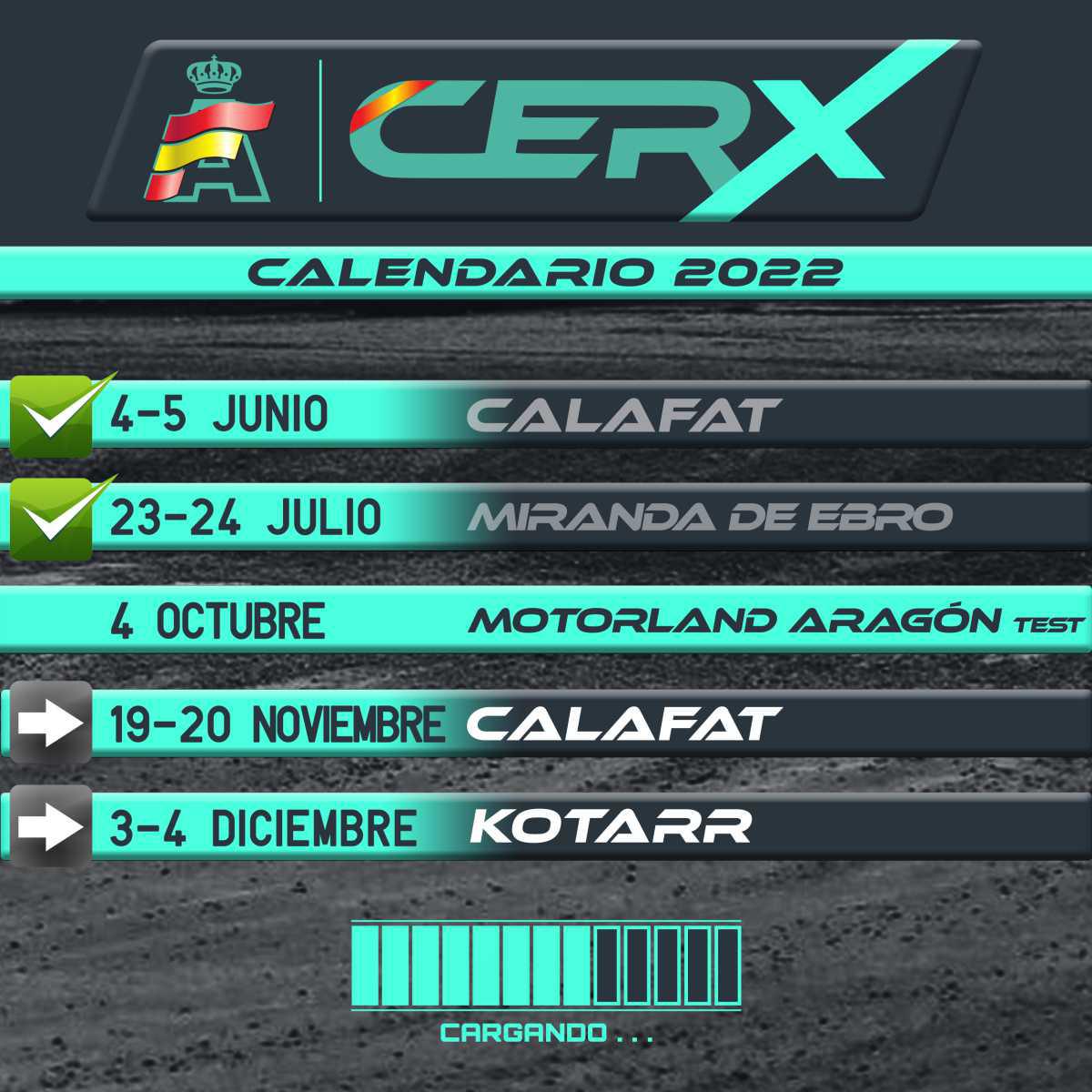 Calafat y Kotarr completan la temporada inaugural de la CERX