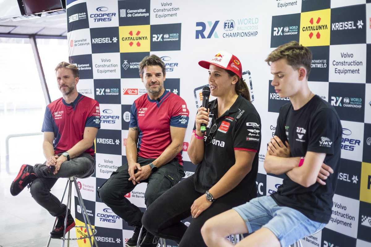 Suárez, Sanz, Checa y Arqué completan el cuarteto de españoles en el World Rallycross de Barcelona