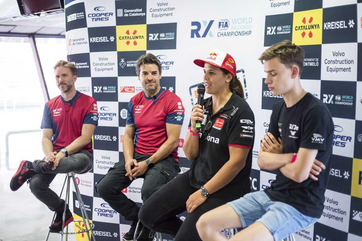 Suárez, Sanz, Checa y Arqué completan el cuarteto de españoles en el World Rallycross de Barcelona Suárez, Sanz, Checa y Arqué completan el cuarteto de españoles en el World Rallycross de Barcelona