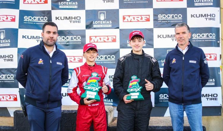 Miquel Verger y Aarón Ruiz recibieron sus trofeos de Montalegre