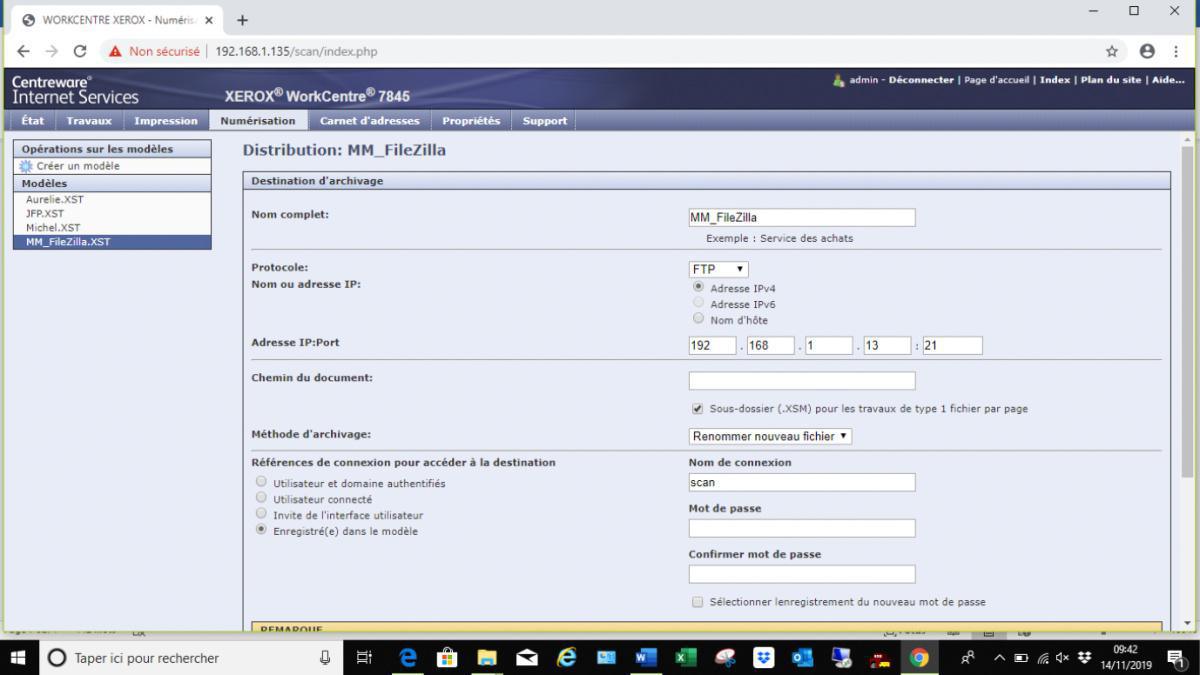 Scan FTP Filezilla Server Windows 10