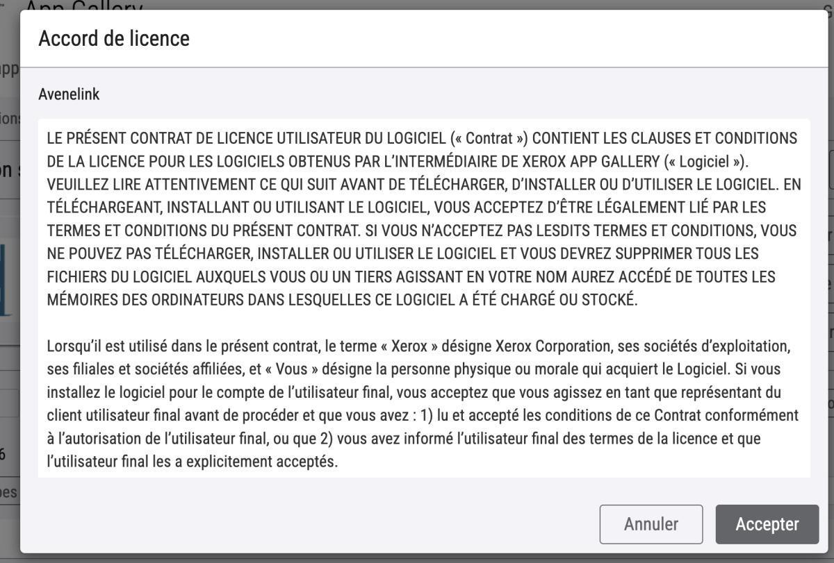 Installer application Avenelink