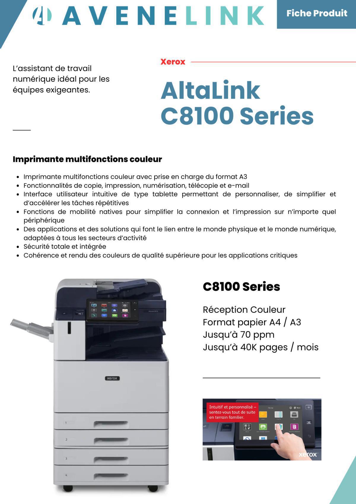 AltaLink C8100 Series