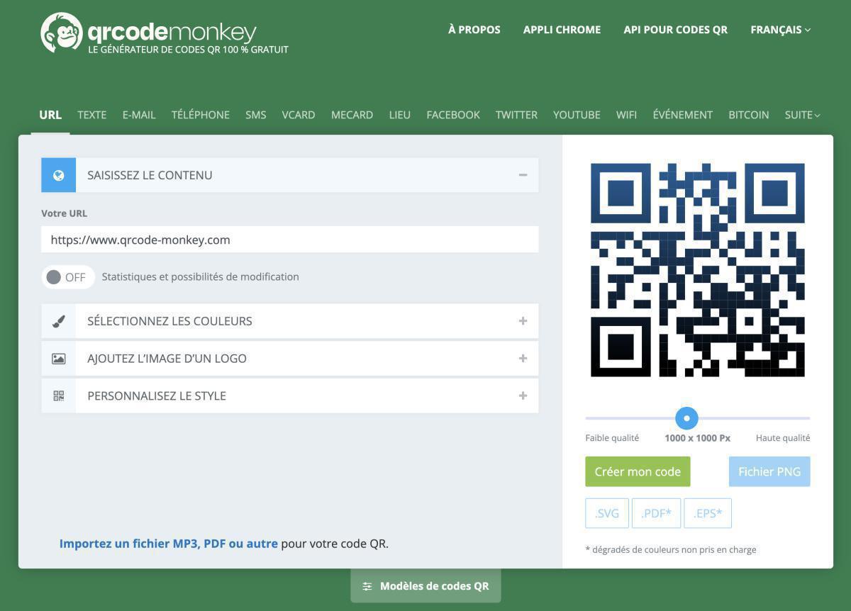 Création de QR Code