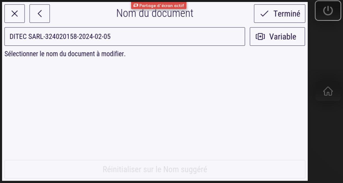 Installation / Utilisation Xerox Intelligent Filer