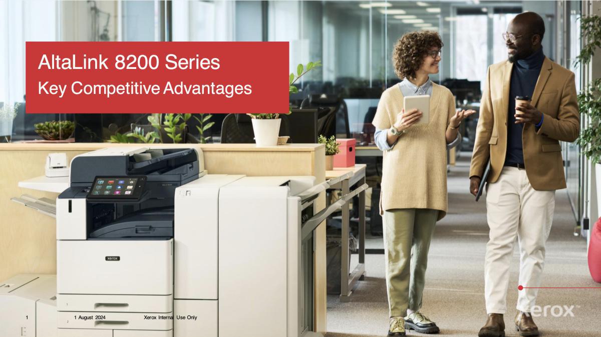 Nouvelle Xerox® AltaLink® 8200 assistées par l’IA